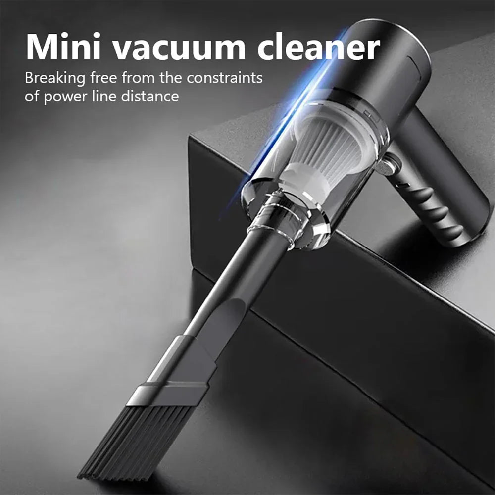 High Power 9000Pa Car Vacuum | Cordless USB Wet & Dry Cleaner