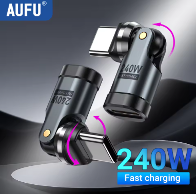 AUFU 540° Rotatable 240W USB-C PD Adapter